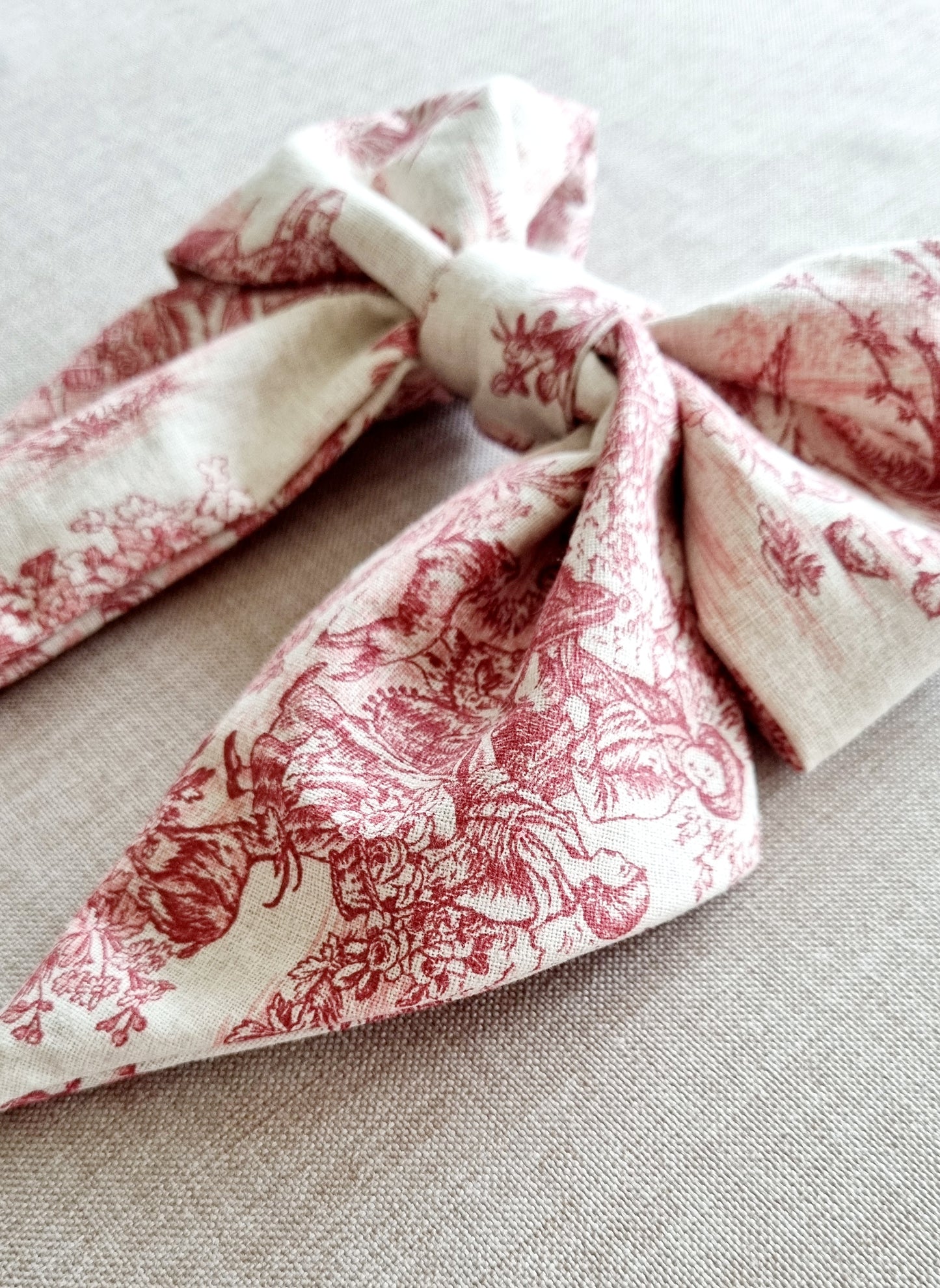 Gros noeud toile de Jouy