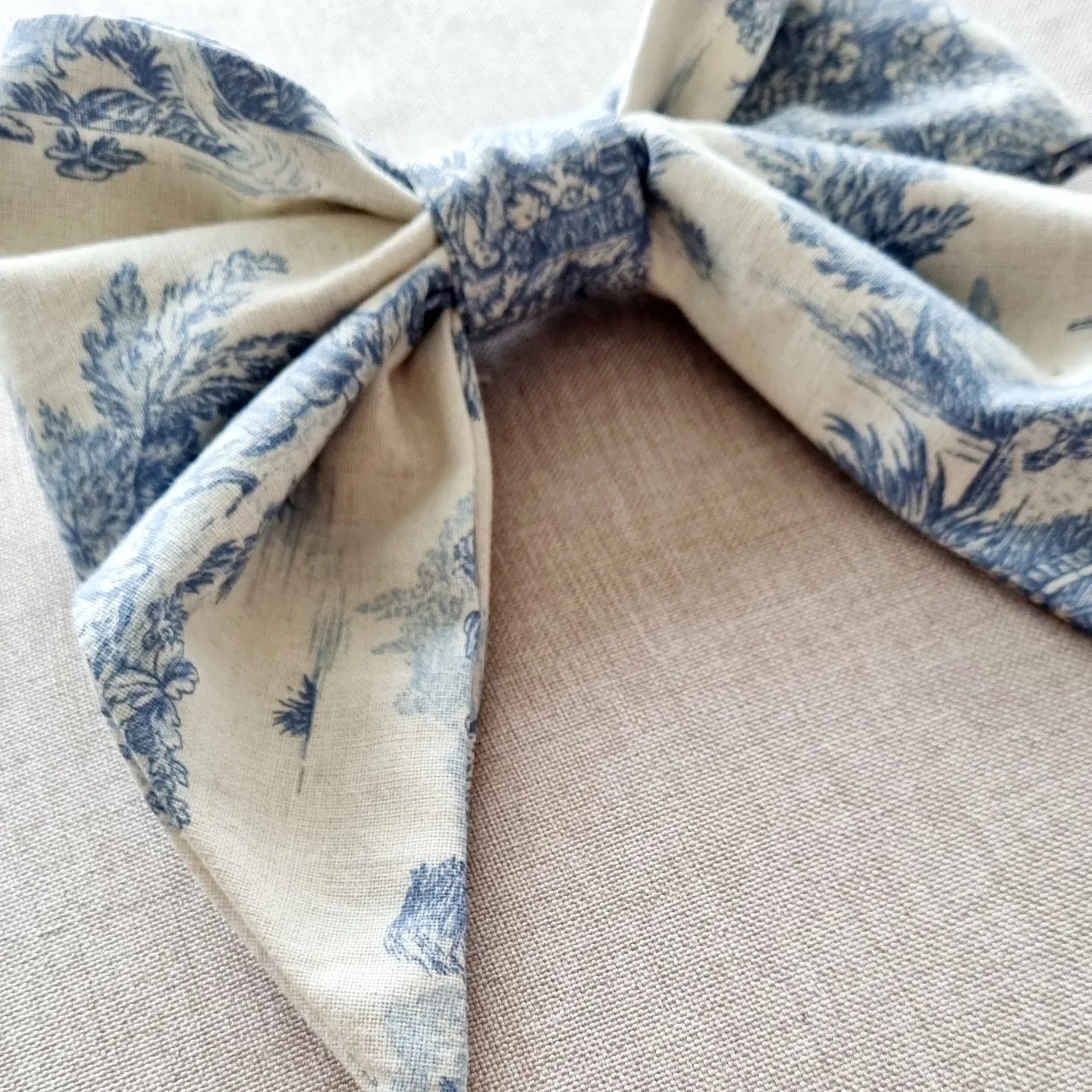 Gros noeud toile de Jouy