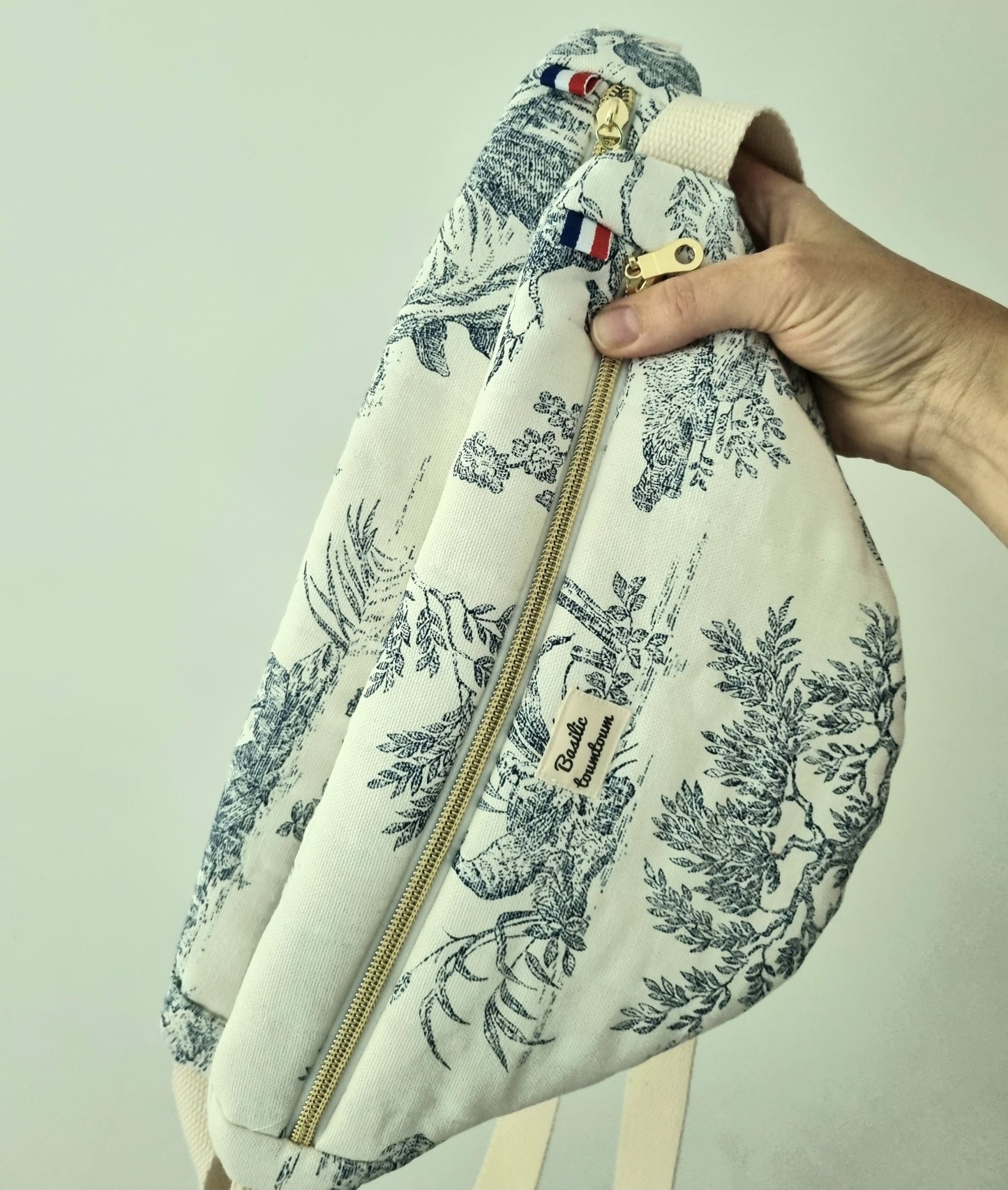 Banane matelassée toile de Jouy