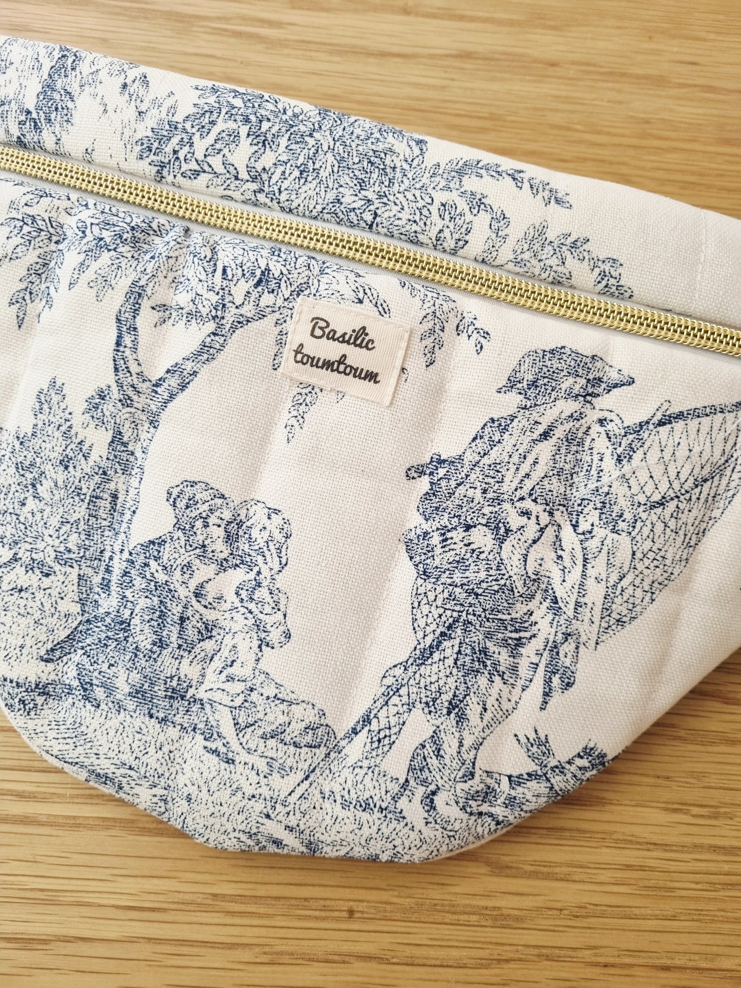 Banane matelassée toile de Jouy